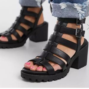 Dirty Laundry Black Strappy Sandals